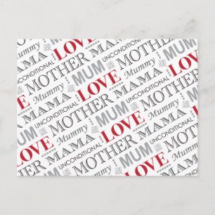 De  Moederdag van British Mum of Birthday Briefkaart