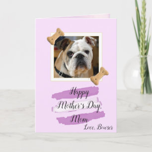 De Moederdag van de Foto van het Mamma van de hond Kaart