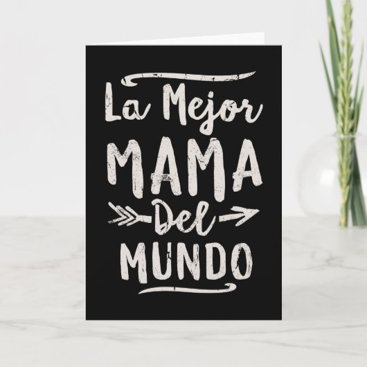 De Moederdag van La Mejor Mama Del Mundo Mom Kaart (Voorkant)