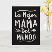 De Moederdag van La Mejor Mama Del Mundo Mom Kaart (Gele Bloem)