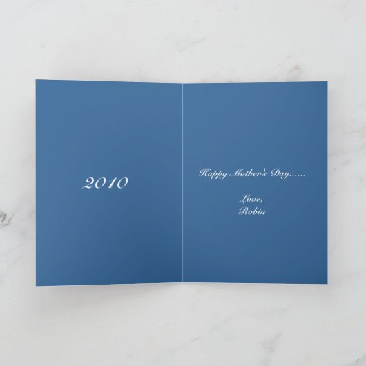 De moederdagkaart van Karen Kaart (Binnen)