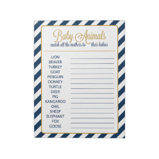 De moeders aanpassen aan hun baby's Baby shower Ga Notitieblok