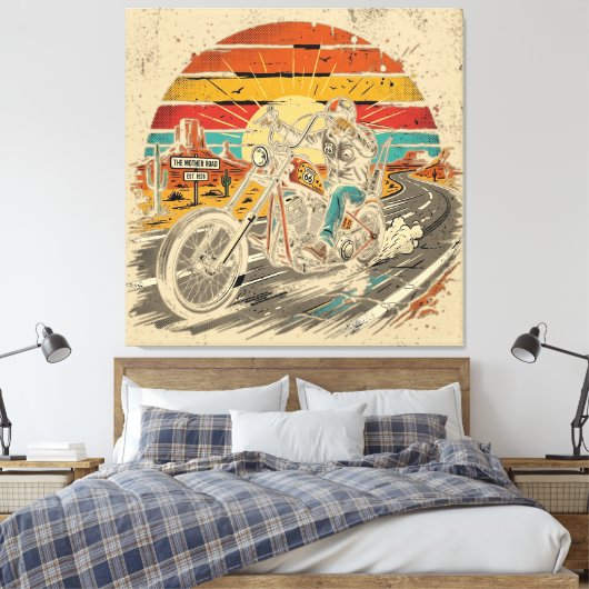 De Moederweg Canvas Afdruk (Insitu (Slaapkamer))