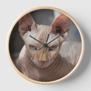 De Moedige Kat – Artistieke Wandklok voor Kat Lief