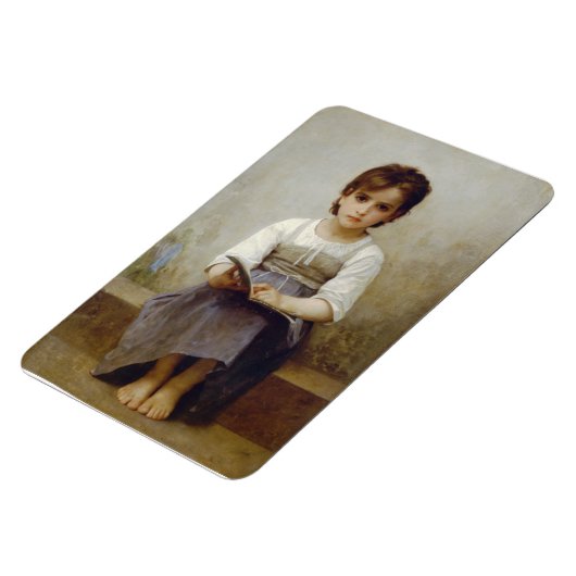 "De moeilijke les" William Bouguereau Magnet Magneet (Linkerzijde)