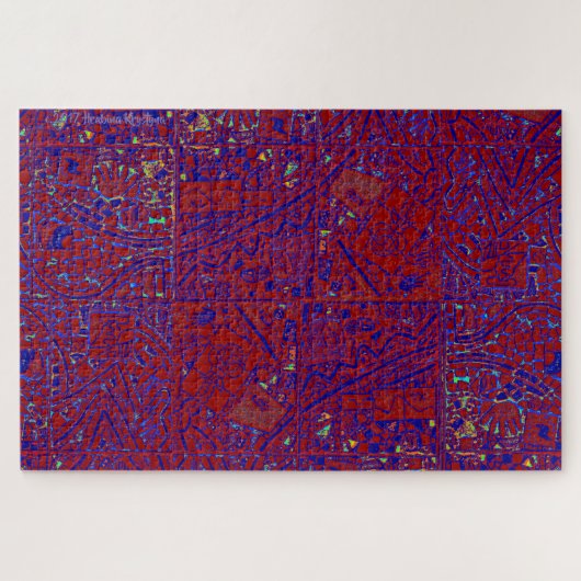 DE MOEILIJKSTE MODERNE MODERNE KARTPUZZEL 2 VAN DE LEGPUZZEL (Horizontaal)