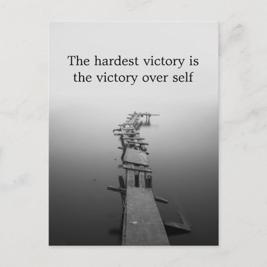 De moeilijkste overwinning briefkaart (Voorkant)