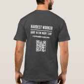 De moeilijkste werker in de kamer, donkere T-shirt (Achterkant)