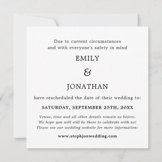 De moeite waard de wachtende bruiloft Save the Dat Notitiekaartje (Achterkant)