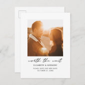 De moeite waard om te wachten bruiloft Verander de Aankondigingskaart (Voorkant / Achterkant)