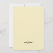 De moeite waard om te wachten Gele foto geboorte a Aankondiging (Achterkant)