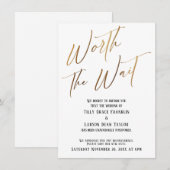 De moeite waard wachten Uitgestelde bruiloft aanko Kaart (Voorkant / Achterkant)