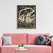 De moeras canvas afdruk (Insitu (Woonkamer))