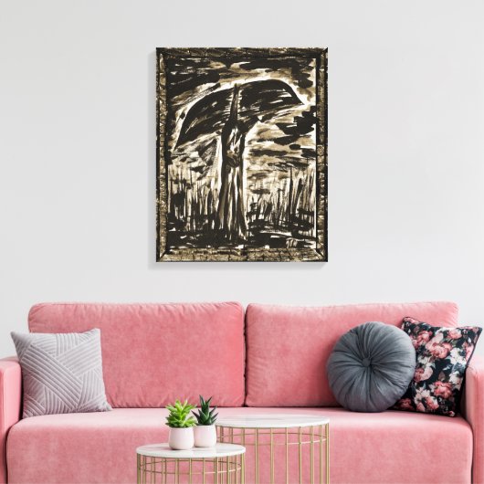 De moeras canvas afdruk (Insitu (Woonkamer))