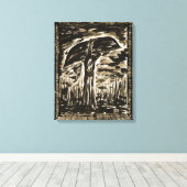 De moeras canvas afdruk (Insitu (Houten vloer))