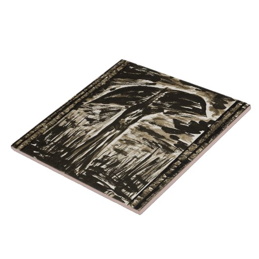 De moeras tegeltje (Zijkant)