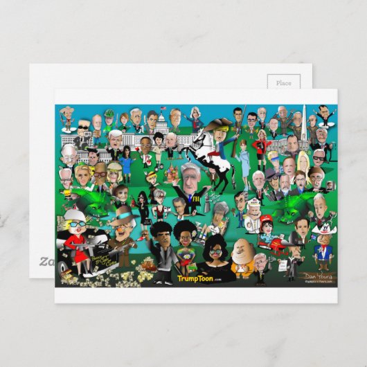 De moeras tekenen briefkaart (Voorkant / Achterkant)