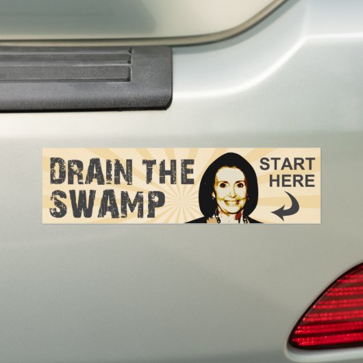 De moeras tekenen bumpersticker (Op auto)