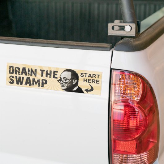 De moeras tekenen bumpersticker (Op Truck)
