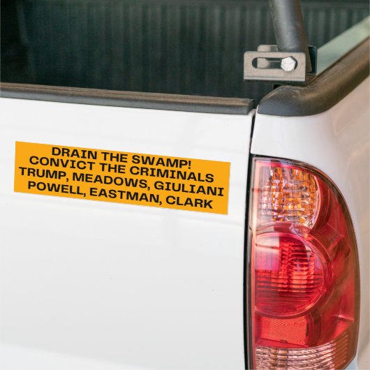 De moeras tekenen bumpersticker (Op Truck)