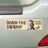 De moeras tekenen bumpersticker (Op auto)