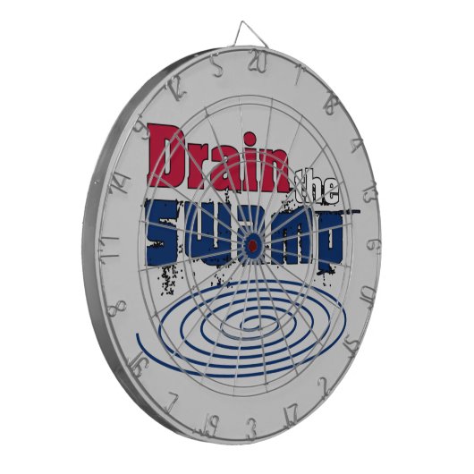 De moeras tekenen dartbord (Voorkant Links)