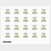 De moeras tekenen ronde sticker (Vel)