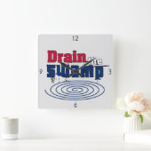 De moeras tekenen vierkante klok (Huis)