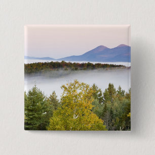 De moeras van de ochtend en de Percy Peaks zoals d Vierkante Button 5,1 Cm