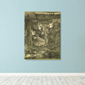 De moerasmaagd canvas afdruk (Insitu (Houten vloer))