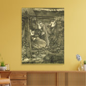 De moerasmaagd canvas afdruk (Insitu (Woonkamer))