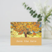De moerbeenboom bewaart het datum-briefkaart. Vint Aankondigingskaart (Staand voorkant)