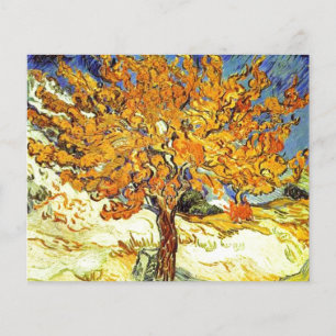 De moerbei boom, Vincent van Gogh. Vintage kunst Flyer