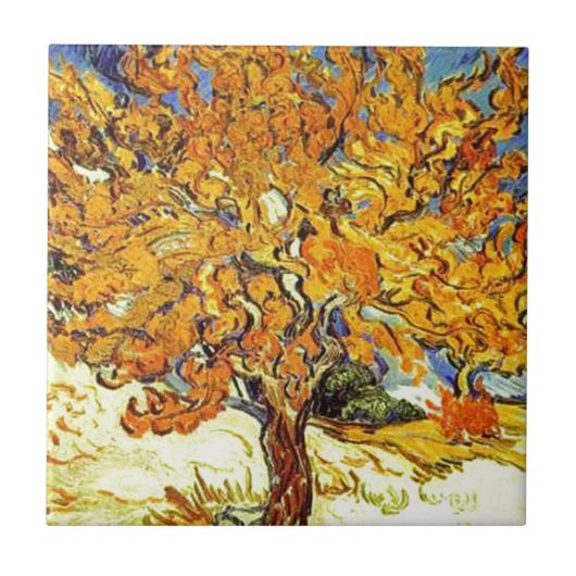 De Moerbei, Vincent Van Gogh Tegeltje (Voorkant)