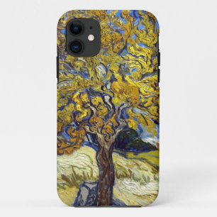 De Moerbeiboom. Vincent Van Gogh. Bekende kunst. iPhone 11 Hoesje
