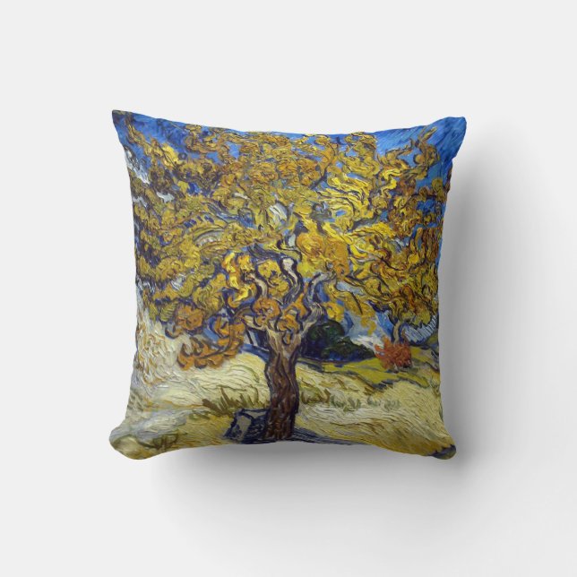 De Moerbeiboom. Vincent Van Gogh. Kussen (Voorkant)