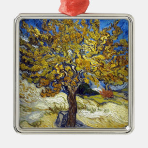 De moerbeiboom, Vincent van Gogh. Vintage Metalen Ornament