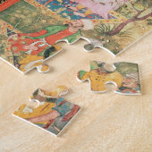 De Mogul Emperor Babur ontvangt de gezanten Oezbee Legpuzzel (Zijkant)