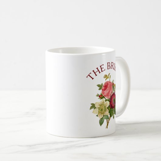 De Mok Bride Burgundy Pink Rose Bouquet (Voorkant rechts)