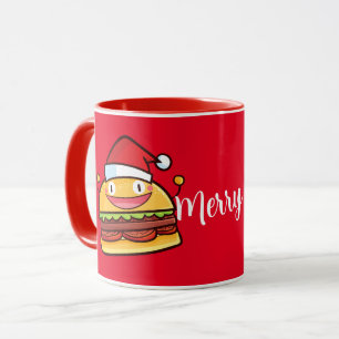 De Mok Cute Kersthamburger Coffee personaliseren