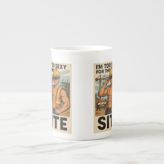 De mok 'Ik ben te sexy voor de site' (Voorkant)