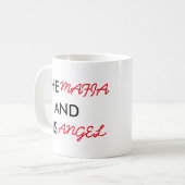De mok Mafia en Zijne Engel (Voorkant links)