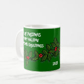 De Mok met kerstfeestkoffie personaliseren (Voorkant links)