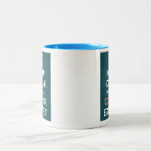 De mok tweeledig houdt Kalm en haakt een Deskundig (Center)