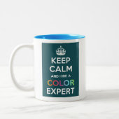 De mok tweeledig houdt Kalm en haakt een Deskundig (Links)