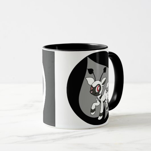 De Mok Twinkle Dears Black en White (Voorkant rechts)