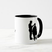 De Mok van Barber Silhouette personaliseert met Na (Voorkant rechts)