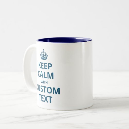 De Mok van de Aangepaste prijsopgave voor kalm bew (Voorkant links)