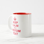 De Mok van de Aangepaste prijsopgave voor kalm bew (Voorkant links)