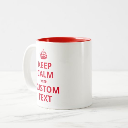 De Mok van de Aangepaste prijsopgave voor kalm bew (Voorkant links)